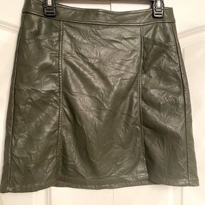 Loft Leather Skirt